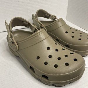 Crocs Classic Women's Size 10 All Terrain Clog Khaki Slip On Shoes NWT EU 41-42